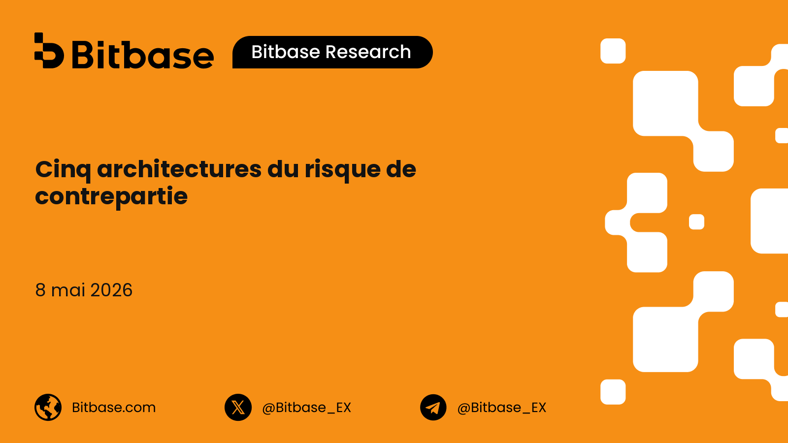 Cinq architectures de risque de contrepartie en crypto