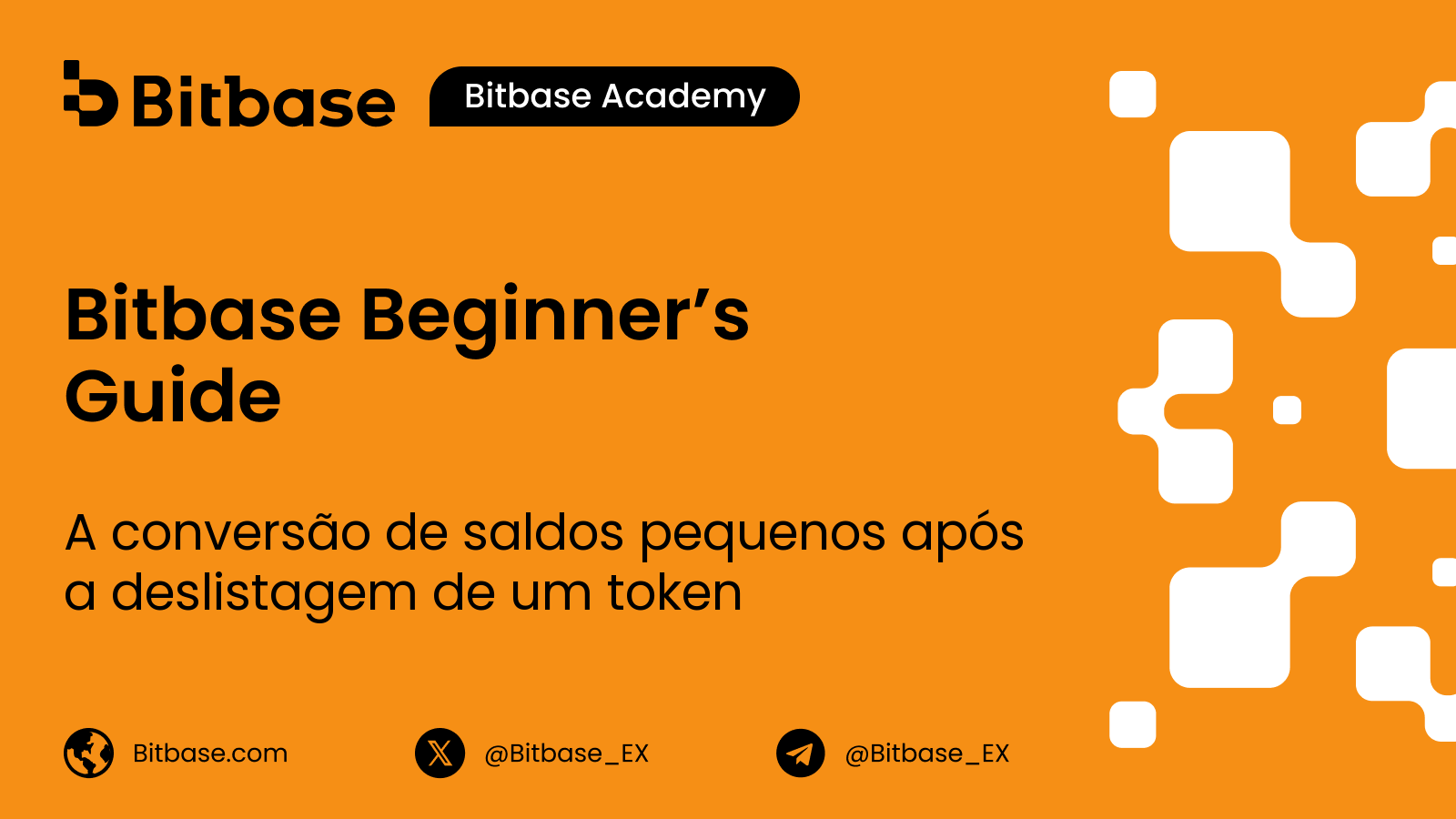 A conversão de saldos pequenos após a deslistagem de um token